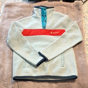 EUC Women’s Cotopaxi Teca Light Blue Snap Fleece Size M